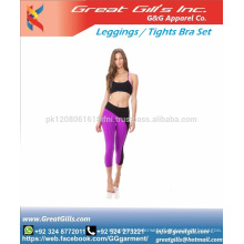 Fitness workout clothing girls slim leggings+tops women yoga sets bra+pants